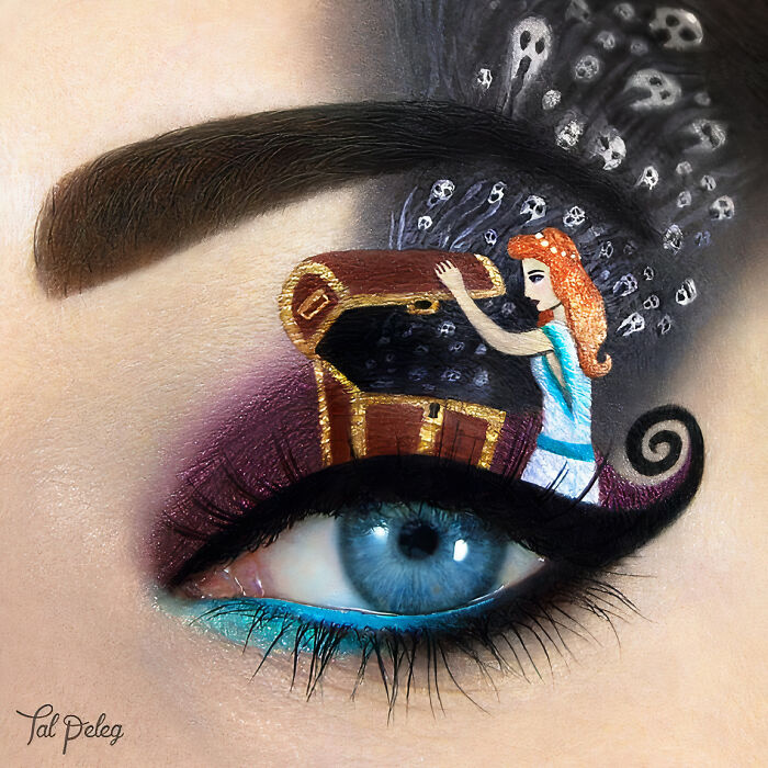 Makeup Artist Uses Her Eyes As A Canvas Creating Stunning Art