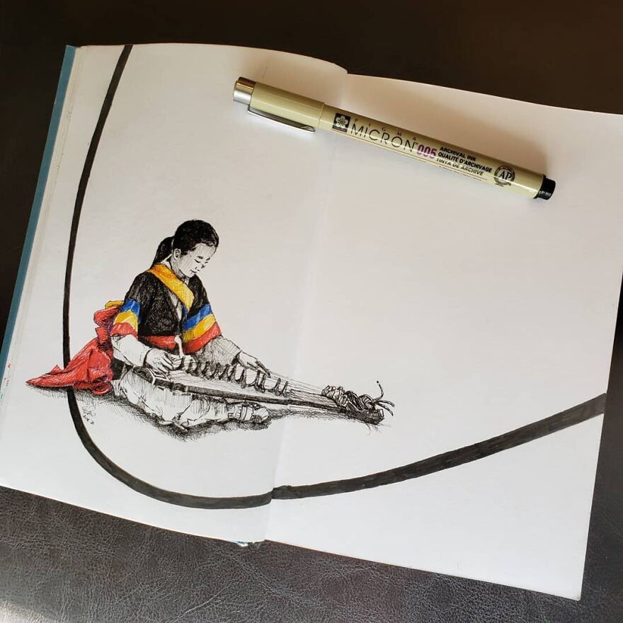 Traditional Korean Gayageum