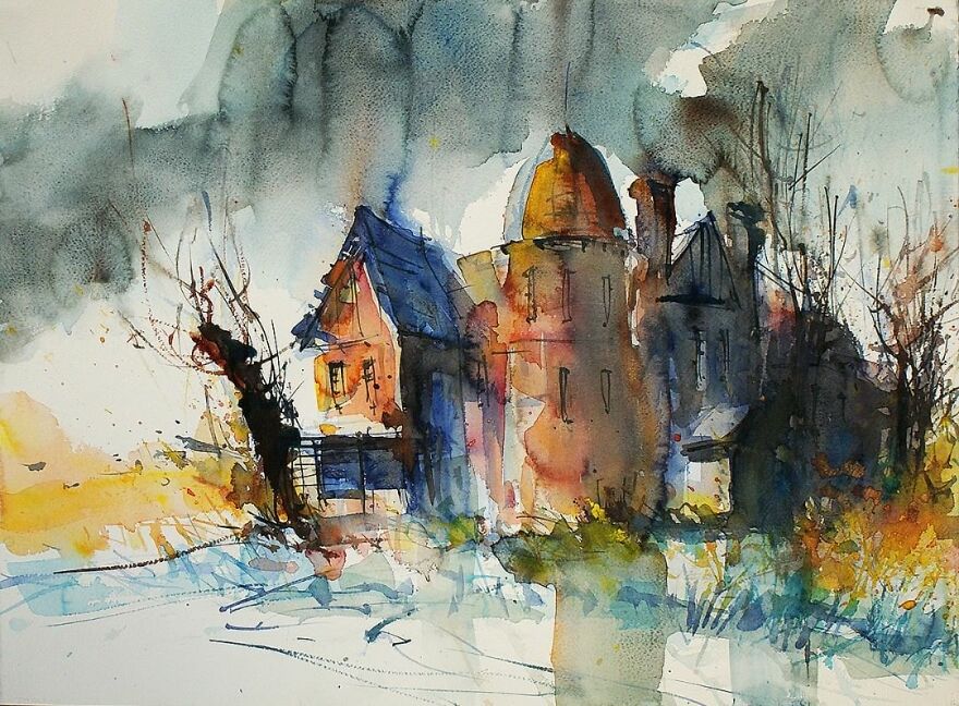 My Watercolors Show The Beauty Of Abandoned Places