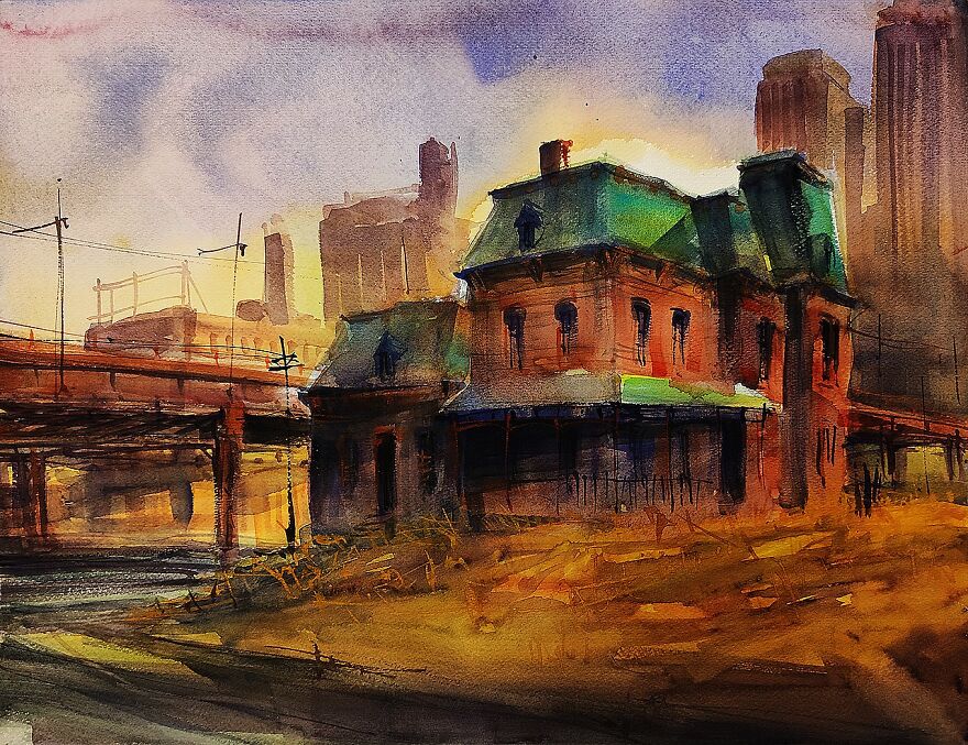 My Watercolors Show The Beauty Of Abandoned Places