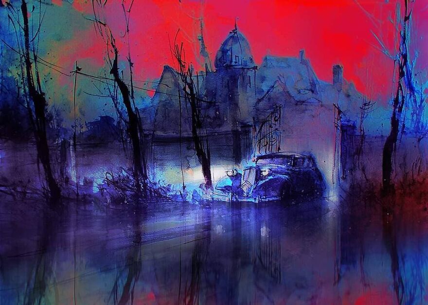 My Watercolors Show The Beauty Of Abandoned Places