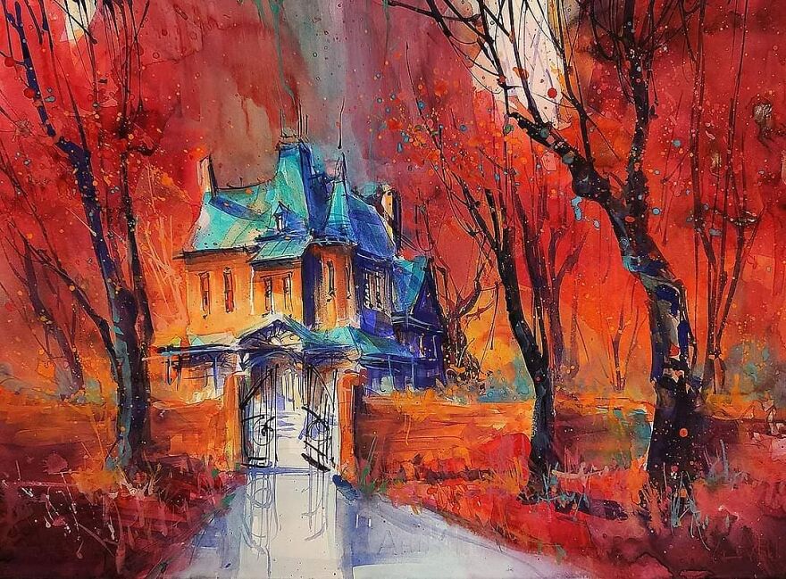 My Watercolors Show The Beauty Of Abandoned Places