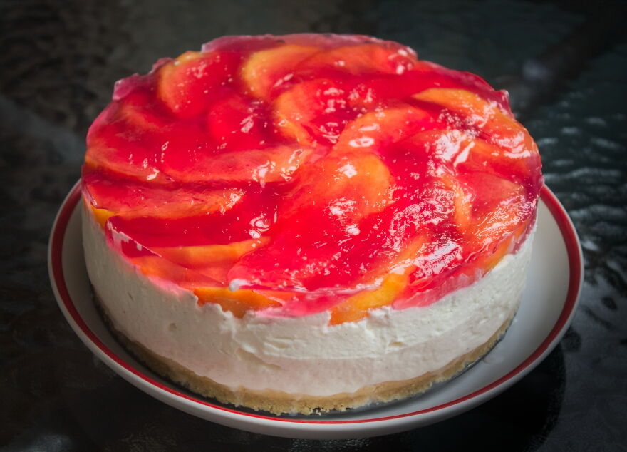 2017, Peach/Mascarpone No-Bake Tart