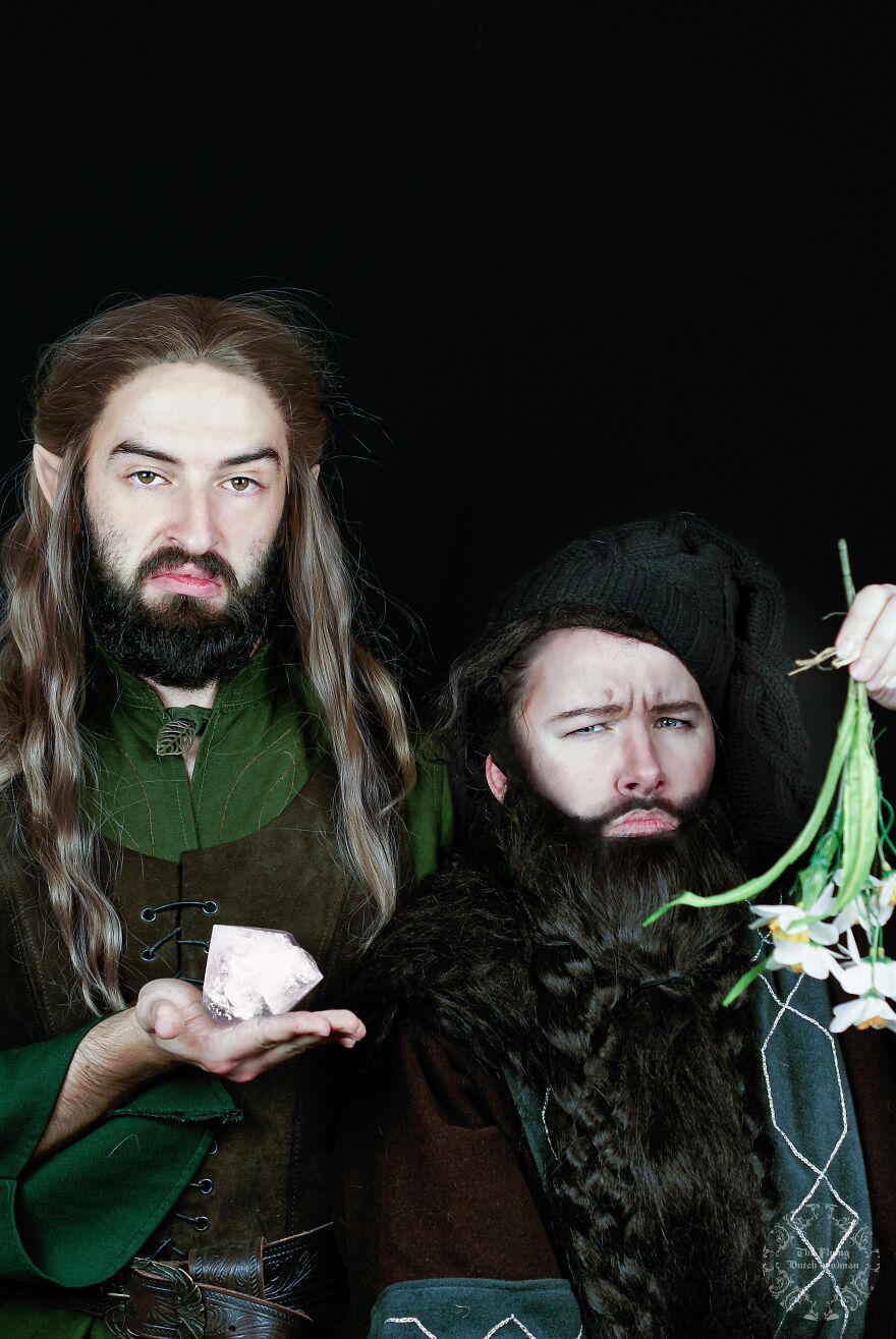 My Boyfriend And I Dressed Up In Eachothers Lord Of The Rings Costumes For Halloween