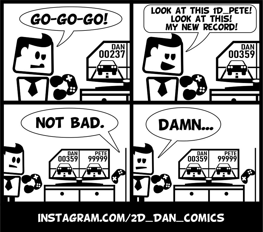 My 2D_dan Comic Series Helps Understanding Two-Dimensional Space The Fun Way