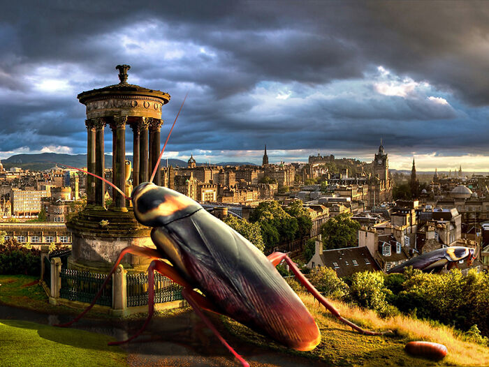 What Would Happen If Giant People "Invaded" Our Cities? Digital Artists Bring That Answer