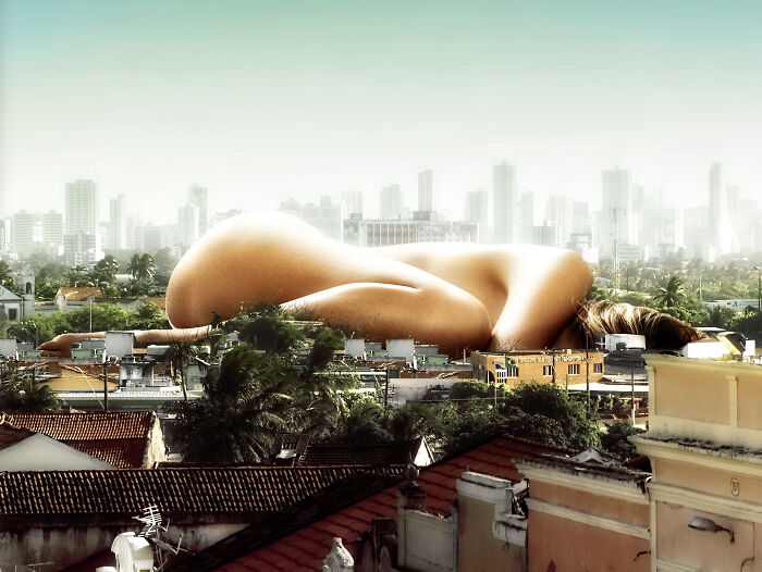 What Would Happen If Giant People "Invaded" Our Cities? Digital Artists Bring That Answer
