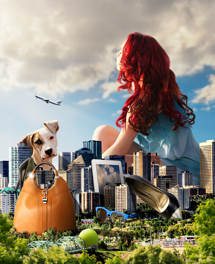 What Would Happen If Giant People "Invaded" Our Cities? Digital Artists Bring That Answer