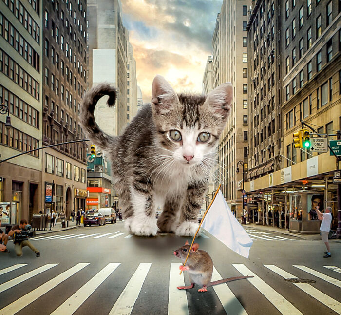 What Would Happen If Giant People "Invaded" Our Cities? Digital Artists Bring That Answer