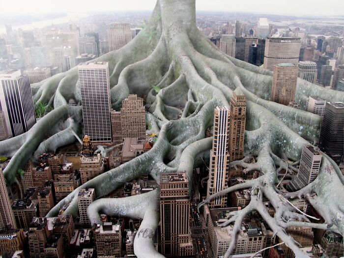 What Would Happen If Giant People "Invaded" Our Cities? Digital Artists Bring That Answer