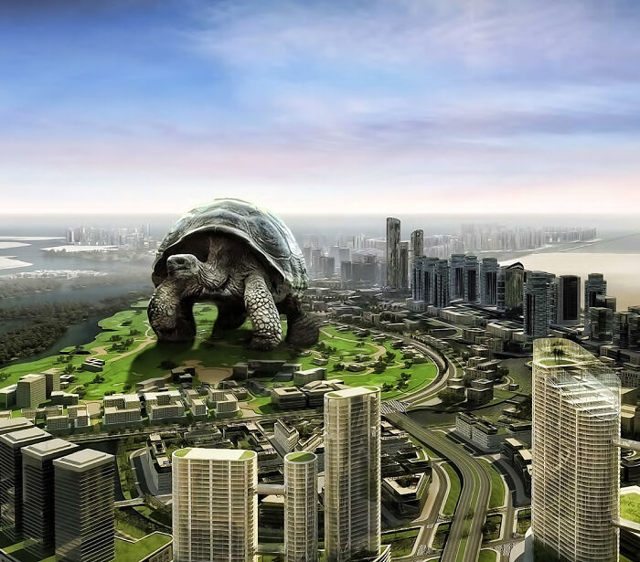 What Would Happen If Giant People "Invaded" Our Cities? Digital Artists Bring That Answer