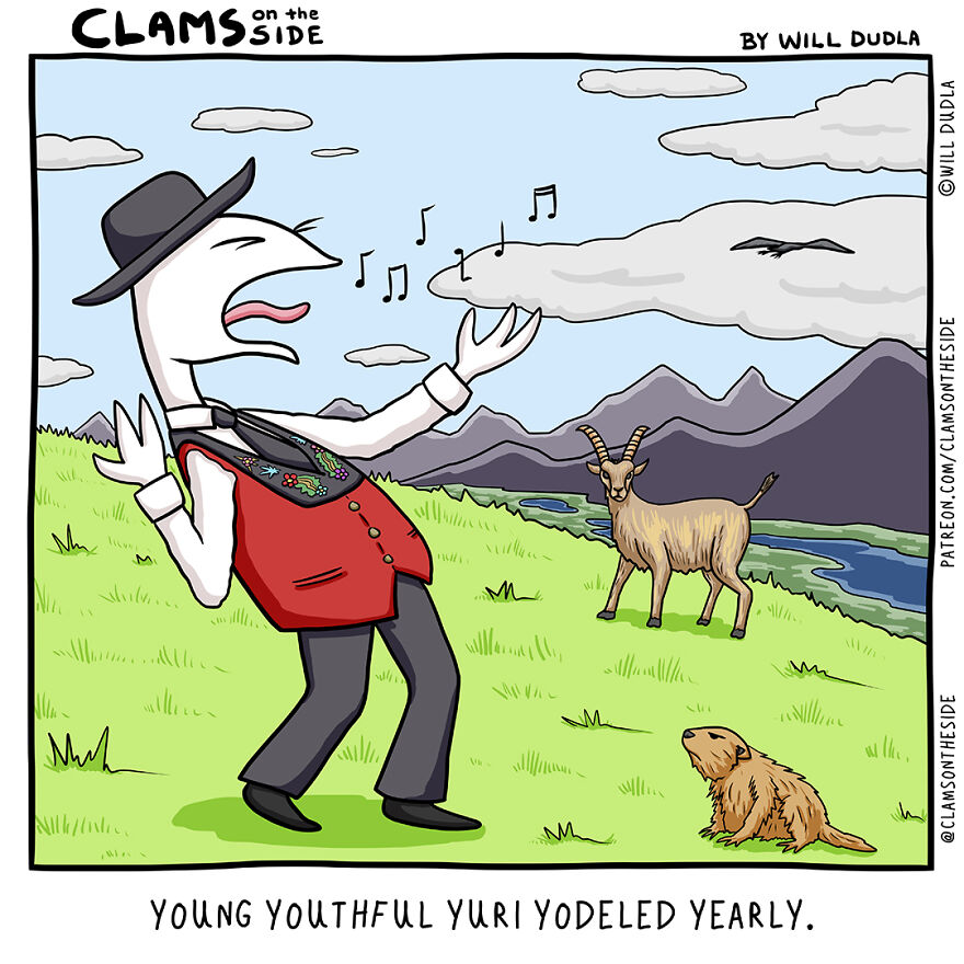 Alphabetically-Alliterate-Comics-Clams-On-The-Side-Will-Dudla