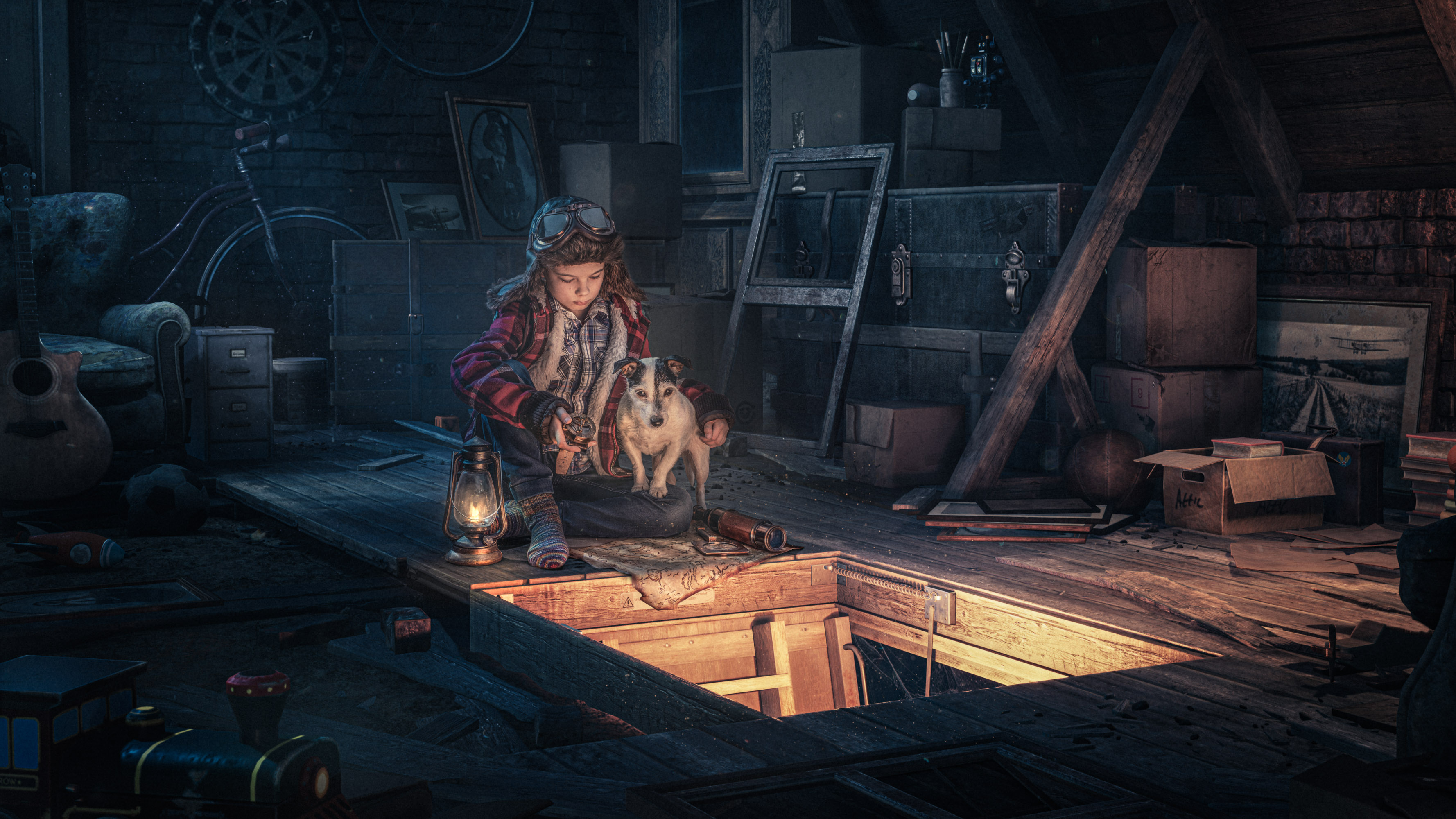 I Created Portraits Of My Son And His Dog Over The Years.