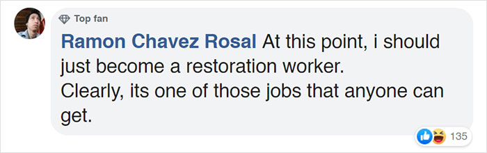 Somebody Pulled A 'Not My Job' On This 1923 Statue During Its Restoration Somebody Pulled A 'Not My Job' On This 1923 Statue During Its Restoration