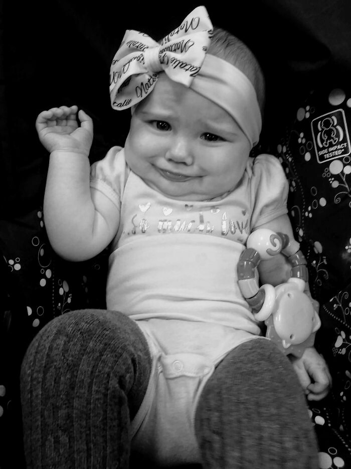 Simultaneous Moment Of "Aw, I Am Going To Snap A Pic Of My Beautiful Daughter"/Intense Poop