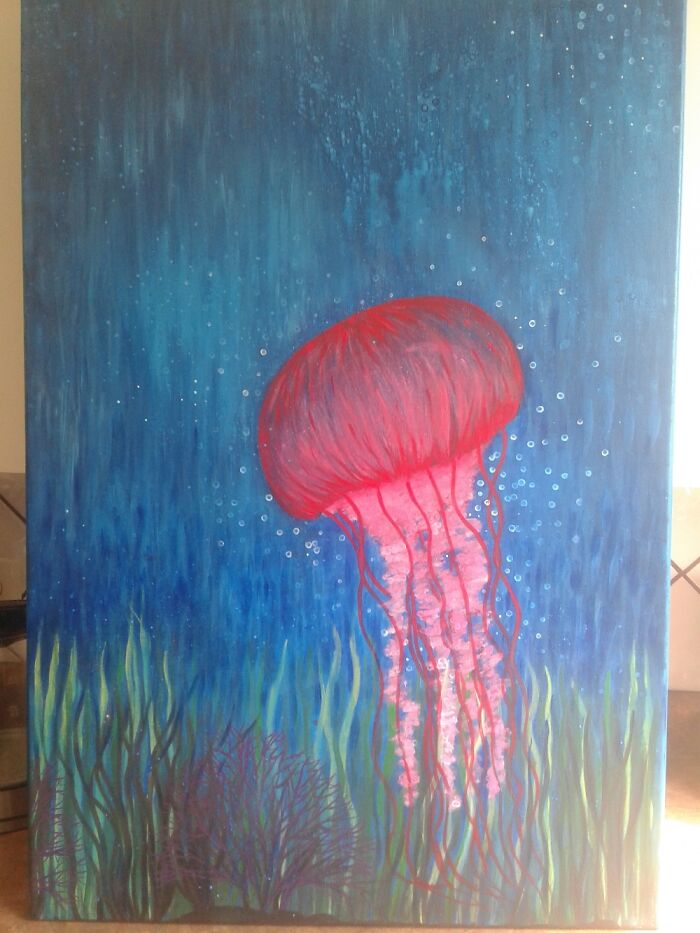 A Painting I Did Of A Jellyfish.