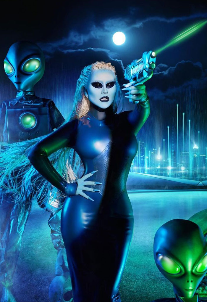 Christina Aguilera As An Alien