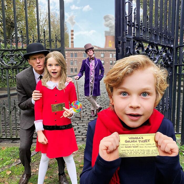 Neil Patrick Harris And David Burtka As Willy Wonka & The Chocolate Factory