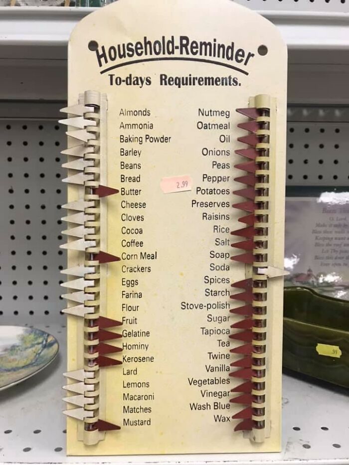 Anyone Know About What Year This Would Be From? I’m Embarrassed To Admit I Don’t Know What Some Of These Are (Farina?) If Anyone Needs It The Location Is Greece NY Salvation Army!