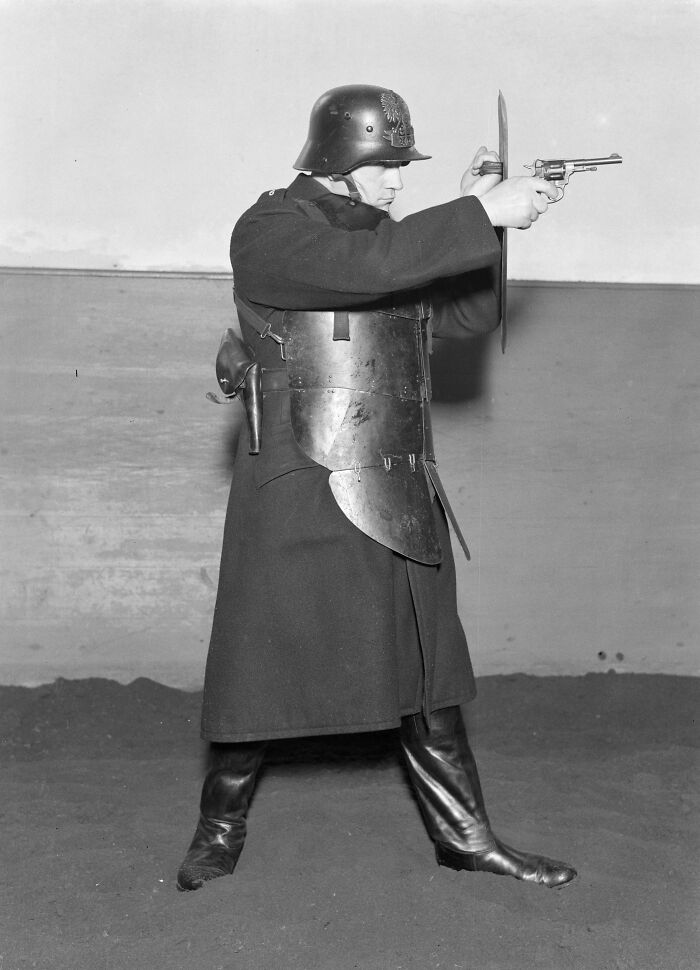 Polish Policeman In Full Assault Gear, 1934