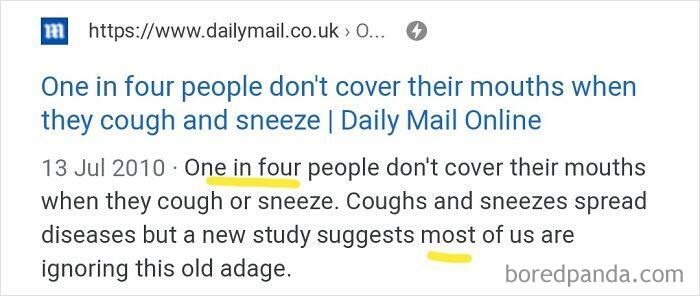 One In Four = Most??