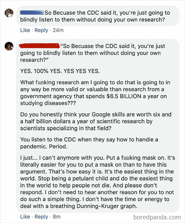 In A Discussion Over The Value Of Face Masks During Covid