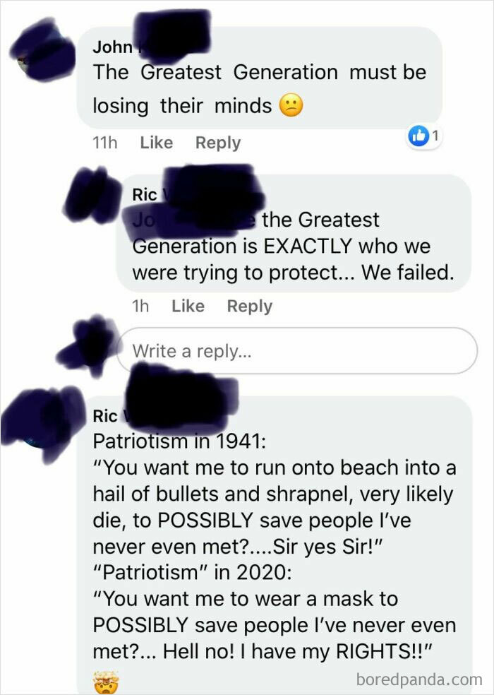 My Friend’s Response To A Facebook Covid Post