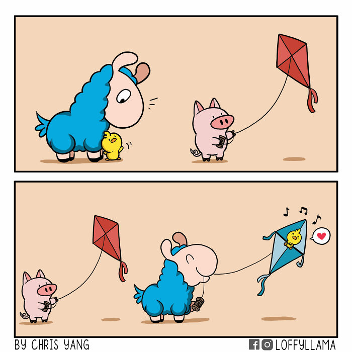 I Created A Wholesome Comic Series Featuring A Blue Llama(15 Pics)