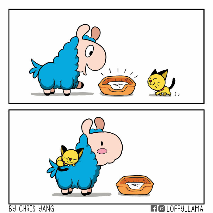 I Created A Wholesome Comic Series Featuring A Blue Llama(15 Pics)