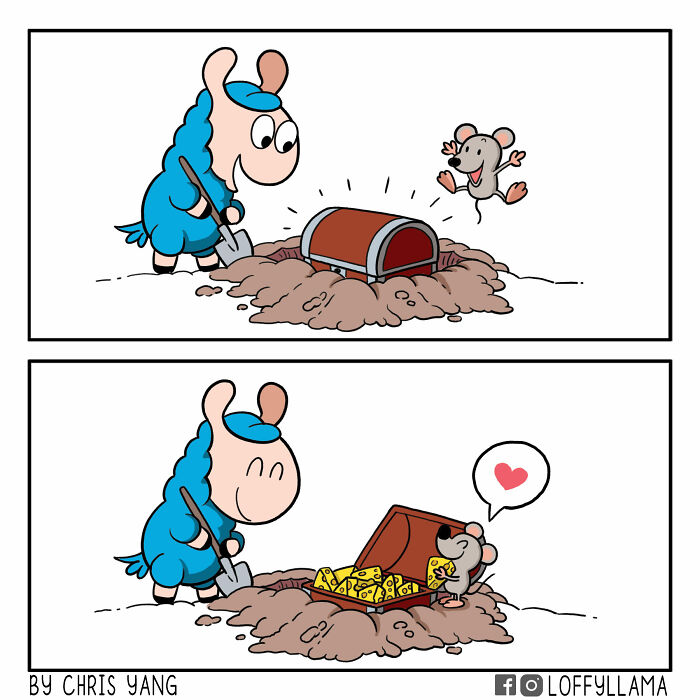 I Created A Wholesome Comic Series Featuring A Blue Llama(15 Pics)