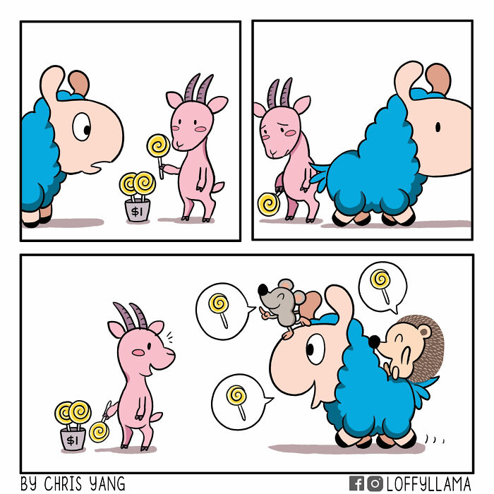 I Created A Wholesome Comic Series Featuring A Blue Llama(15 Pics)