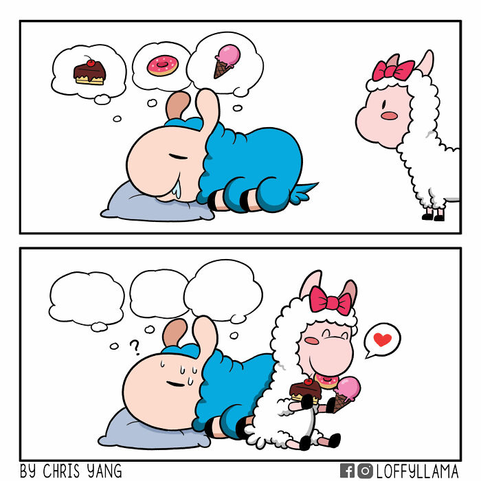 I Created A Wholesome Comic Series Featuring A Blue Llama(15 Pics)