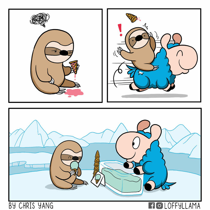 I Created A Wholesome Comic Series Featuring A Blue Llama(15 Pics)