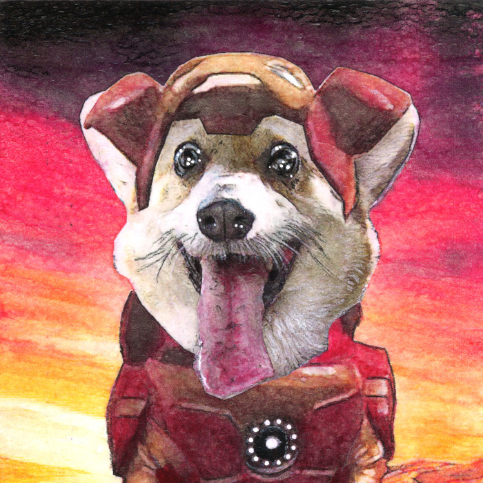 I Make Superhero “Derp” Dog Portraits