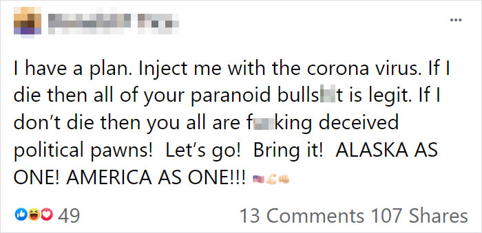 "Inject Me With The Coronavirus": Trump Supporter Thinks The Pandemic Is A Hoax, Dies From Covid "Inject Me With The Coronavirus": Trump Supporter Thinks The Pandemic Is A Hoax, Dies From Covid