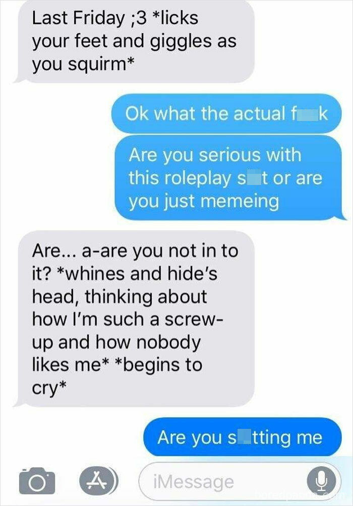 I Guess The Expected Reaction Was Supposed To Be: "Omg No Sry R U Ok Cutie? ;^;"