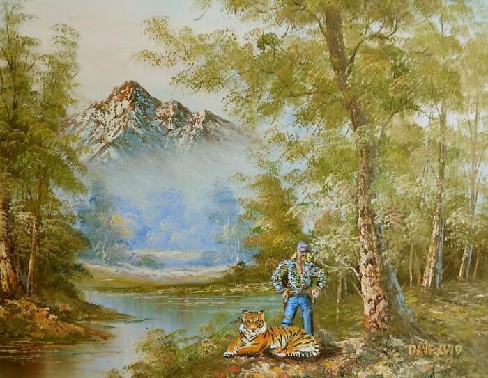 Artist Adds 'Star Wars' To Boring Thrift Store Paintings Artist Adds 'Star Wars' To Boring Thrift Store Paintings