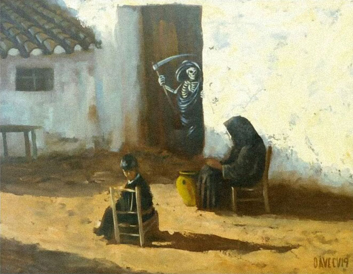 Artist Adds 'Star Wars' To Boring Thrift Store Paintings Artist Adds 'Star Wars' To Boring Thrift Store Paintings