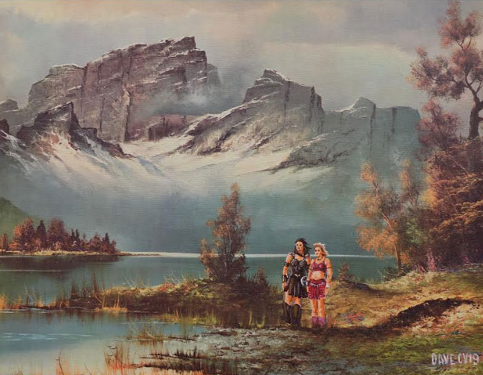 Artist Adds 'Star Wars' To Boring Thrift Store Paintings Artist Adds 'Star Wars' To Boring Thrift Store Paintings