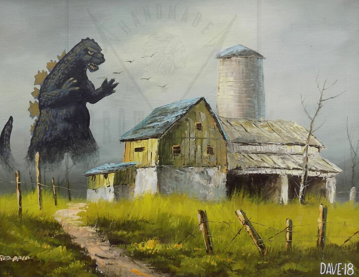 Artist Adds 'Star Wars' To Boring Thrift Store Paintings