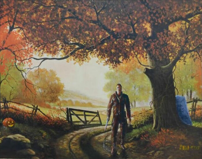 Artist Adds 'Star Wars' To Boring Thrift Store Paintings Artist Adds 'Star Wars' To Boring Thrift Store Paintings