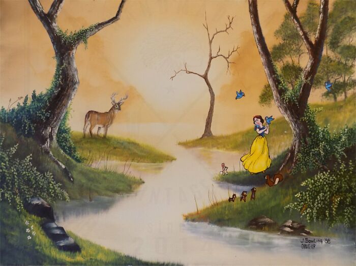 Artist Adds 'Star Wars' To Boring Thrift Store Paintings Artist Adds 'Star Wars' To Boring Thrift Store Paintings