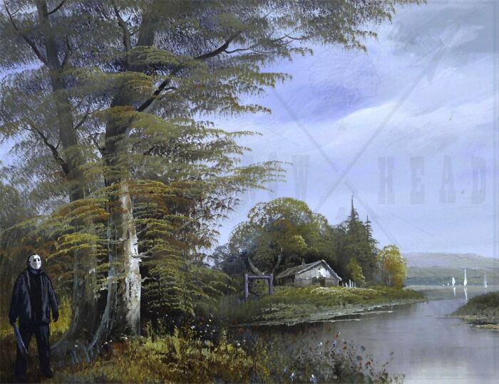 Artist Adds 'Star Wars' To Boring Thrift Store Paintings Artist Adds 'Star Wars' To Boring Thrift Store Paintings