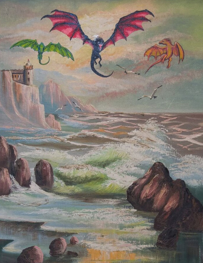 Artist Adds 'Star Wars' To Boring Thrift Store Paintings Artist Adds 'Star Wars' To Boring Thrift Store Paintings