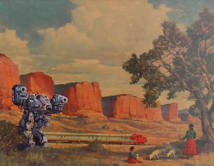 Artist Adds 'Star Wars' To Boring Thrift Store Paintings