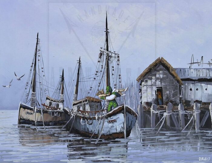 Artist Adds 'Star Wars' To Boring Thrift Store Paintings