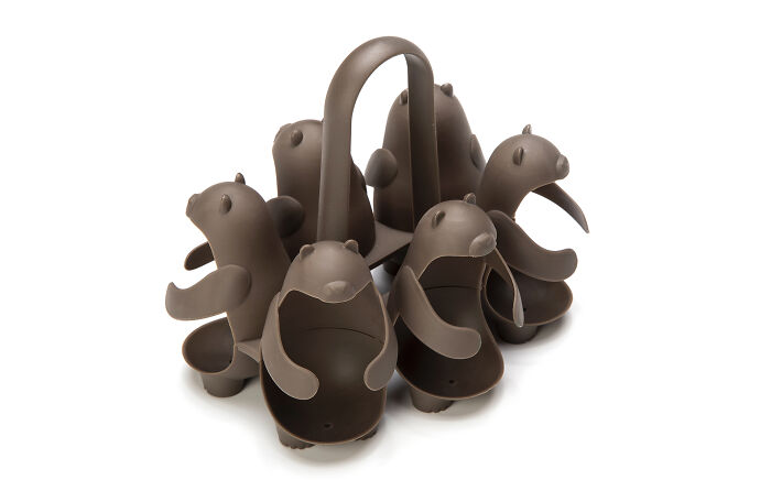 $18 Kitchen Invention 'Eggbears' Makes Boiling And Holding Brown Eggs Easy And Fun $18 Kitchen Invention 'Eggbears' Makes Boiling And Holding Brown Eggs Easy And Fun