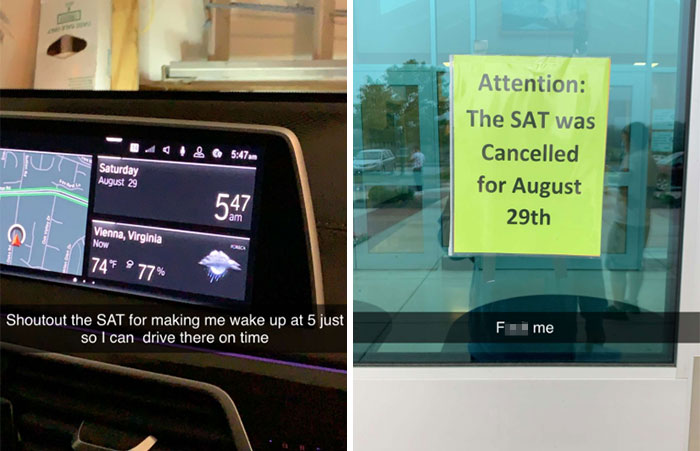 My Friend Was Supposed To Take The SAT Today