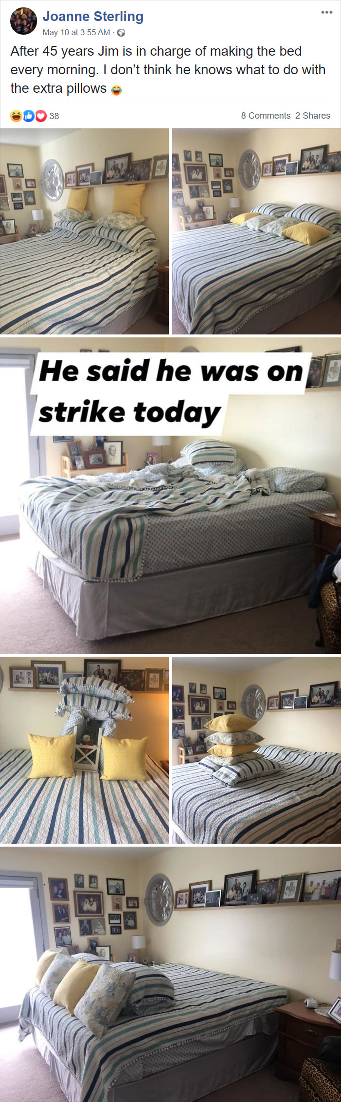 Jim’s Fancy Bed Making