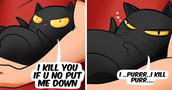 35 Comics That Show What Living With A Cat Is Really Like (New Pics)